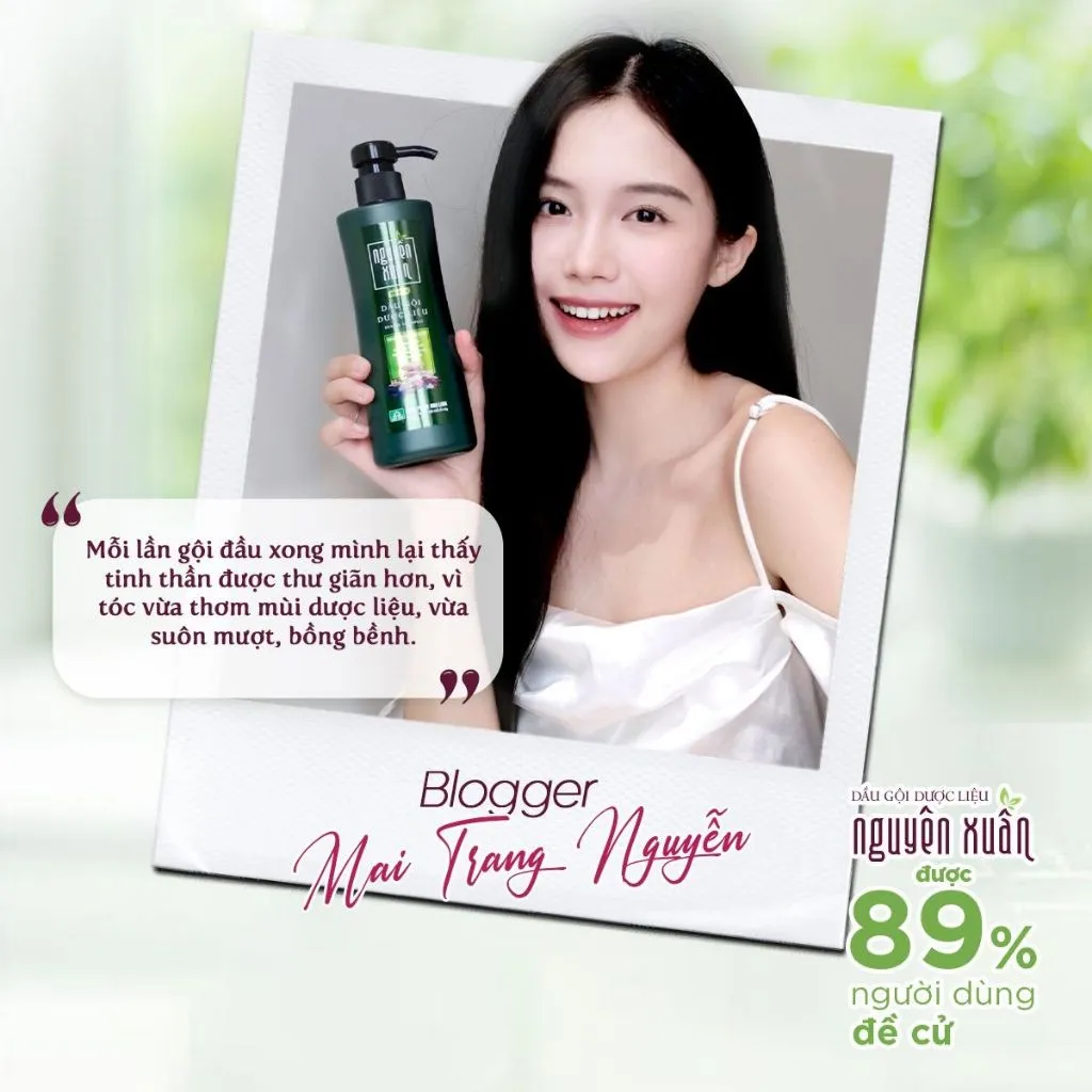 Dầu Gội NGUYÊN XUÂN Dược Liệu Phục Hồi Hư Tổn Chăm Sóc Tóc