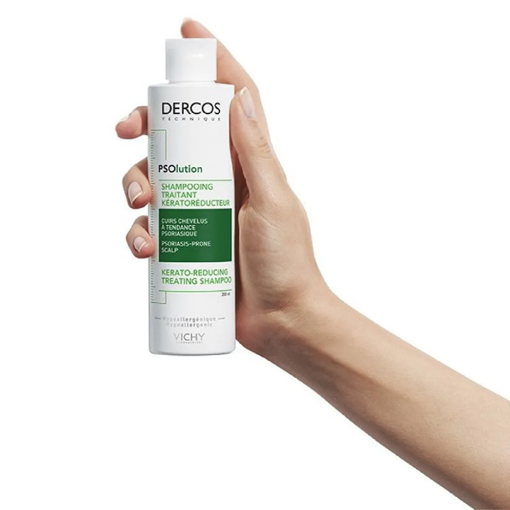 Dầu Gội VICHY Dercos Technique PSOlution Kerato-Reducing Treating Shampoo Giảm Gàu 200ml
