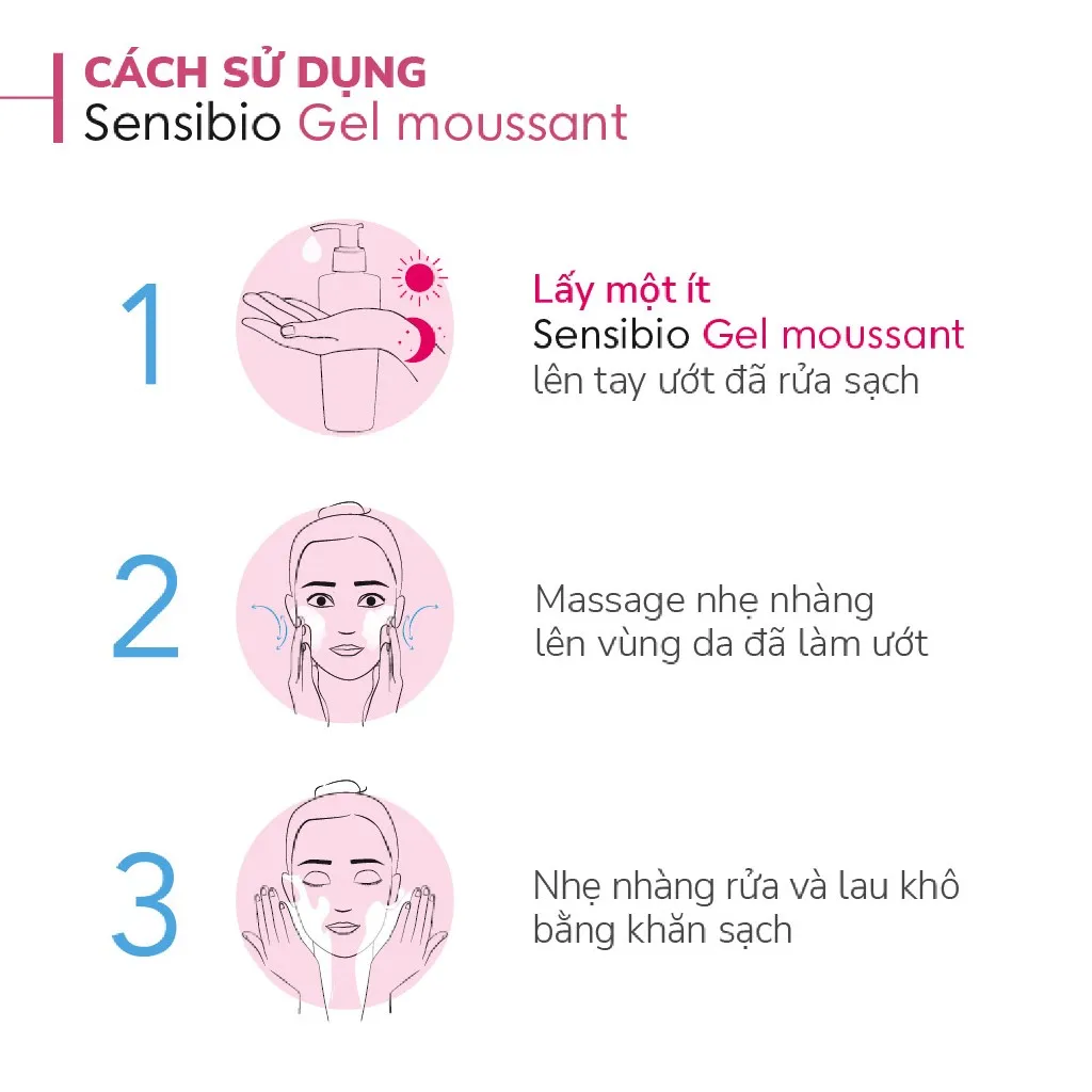 Gel Rửa Mặt BIODERMA Sensibio Moussant Tạo Bọt Dành Cho Da Nhạy Cảm