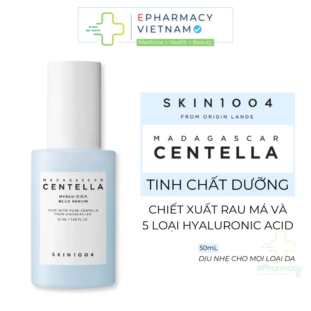 Tinh Chất Dưỡng Da SKIN1004 Madagascar Centella Hyalu-cica Blue Ngăn Lão Hóa, Sáng Da 50ml
