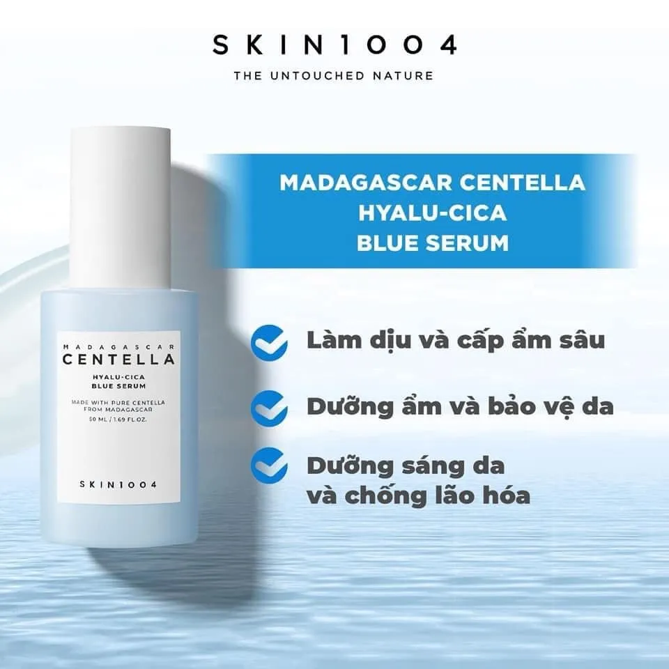 Tinh Chất Dưỡng Da SKIN1004 Madagascar Centella Hyalu-cica Blue Ngăn Lão Hóa, Sáng Da 50ml